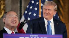 Standing beside Trump, Japanese billionaire pledges major US investment